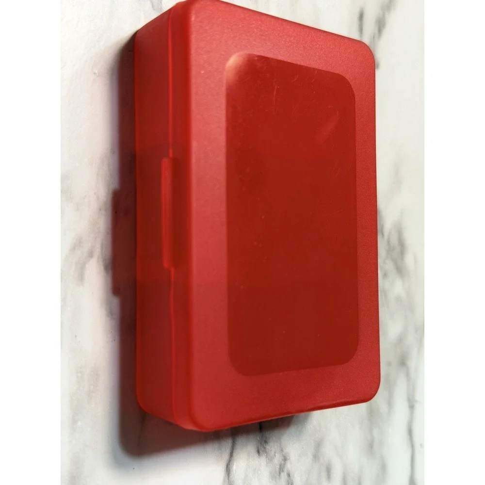 2 PILL/RING/COIN TRAVEL CONTAINERS 6 COMPARTMENTS ATTACHED DIVIDERS 3